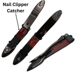 TrimTech Gloss Black Small Nail Clipper with Catcher Plus Nail File