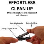 TrimTech Gunmetal Large Nail Clipper with Catcher Plus Nail File