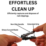 TrimTech Gloss Black Small Nail Clipper with Catcher Plus Nail File