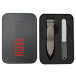 TrimTech Gunmetal Large Nail Clipper with Catcher Plus Nail File