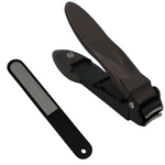 TrimTech Gunmetal Large Nail Clipper with Catcher Plus Nail File