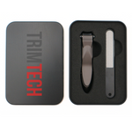 TrimTech Gunmetal Small Nail Clipper with Catcher Plus Nail File