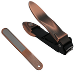 TrimTech Bronze Large Nail Clipper with Catcher Plus Nail File
